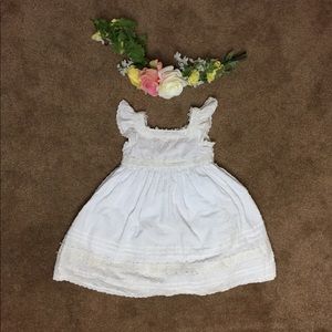 Beautiful White Princess Dress Party Baby Toddler